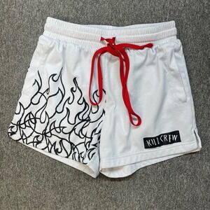 Kill Crew Muay Thai Flame Shorts Mid Thigh Cut Unisex Weightlifting Gym